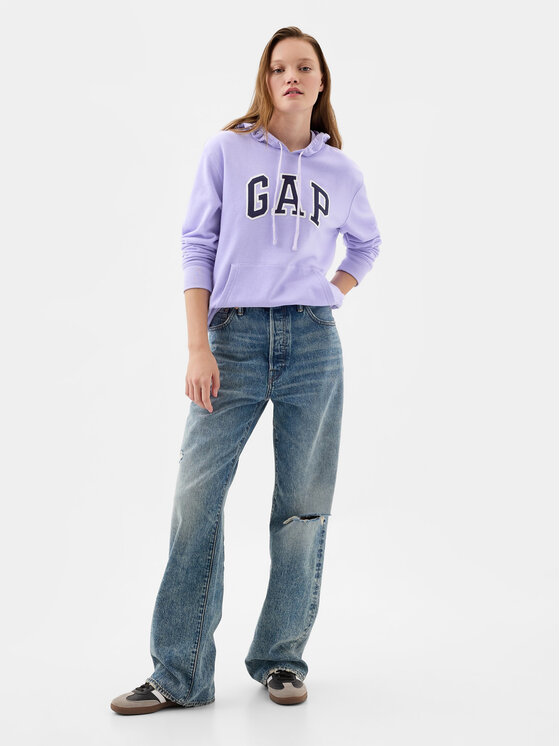 Gap Gap Majica dugih rukava 870537-03 Ljubičasta Regular Fit