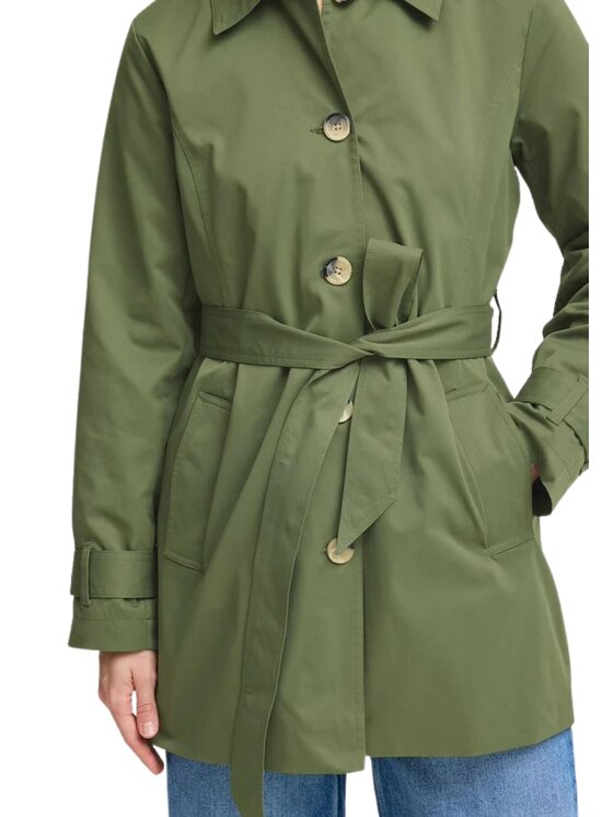 b.young b.young Καπαρτίνα Trench byamona Πράσινο Regular Fit