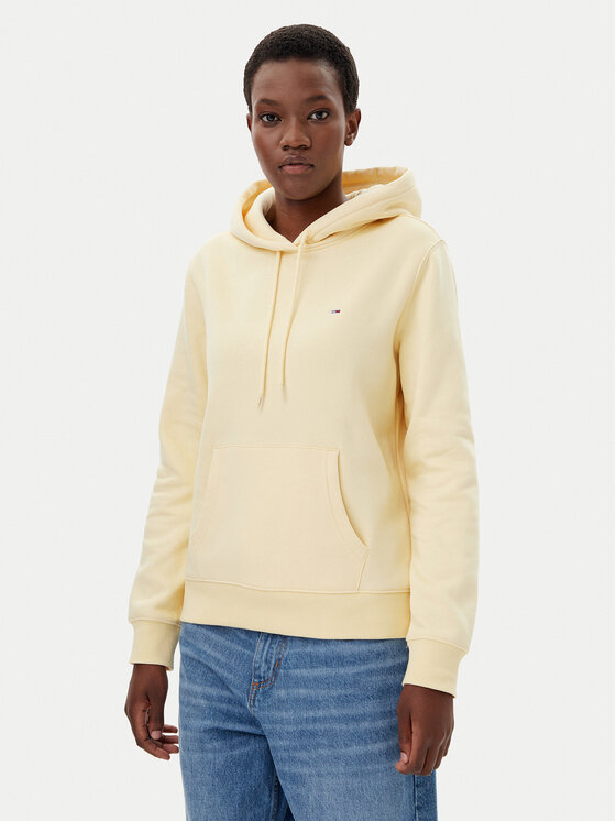 Tommy Jeans Tommy Jeans Majica dugih rukava Flag DW0DW19958 Bež Regular Fit