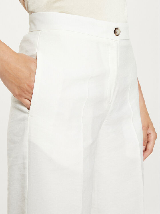 ViCOLO ViCOLO Hlače iz tkanine TB0049 Écru Regular Fit
