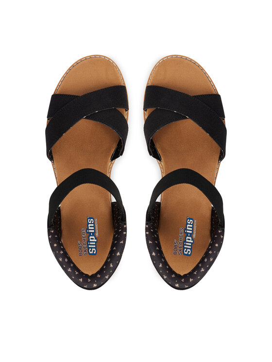 Skechers Skechers Szandál BOBS Desert Kiss - Golden Lily 114418/BLK Fekete