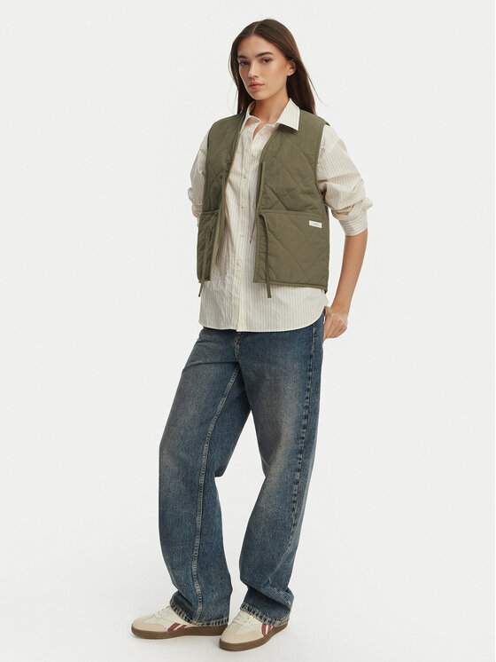 Element Element Αμάνικο Μπουφάν Hanten Sherpa W ELJJK00147 Πράσινο Relaxed Fit