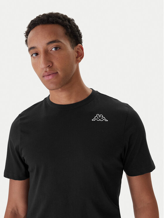 Kappa Kappa Комплект тениски Logo Sylvo 322562W Черен Regular Fit