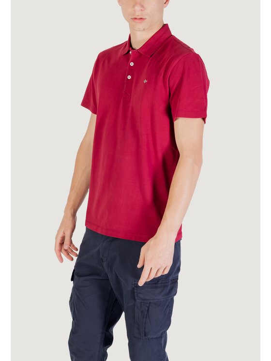 Napapijri Napapijri Polo EALIS SS SUM Bordeaux Casual Fit