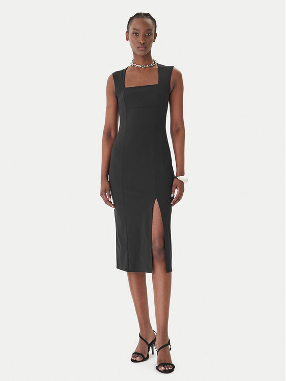 Patrizia Pepe Patrizia Pepe Koktel haljina 2A3010/JZ26-K103 Crna Regular Fit