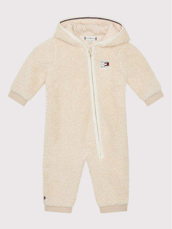 Tommy Hilfiger Tommy Hilfiger Jumpsuit Baby Sherpa KN0KN01499 Beige Regular Fit