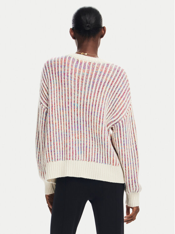 Desigual Desigual Pullover Whitehorse 24WWJF34 Écru Regular Fit