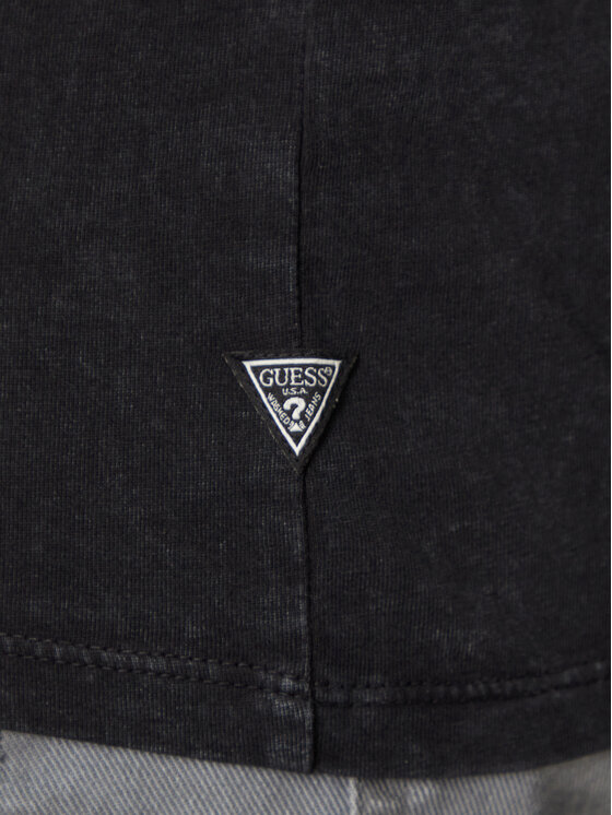 Guess Guess Футболка M4YI79 K9RM1 Чорний Regular Fit