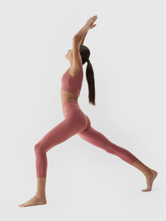 4F 4F Leggings 4FAW23TFTIF155 Rot Slim Fit
