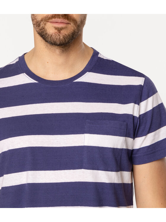 Lee Cooper Lee Cooper T-Shirt POCKET3 8515 Fioletowy Regular Fit