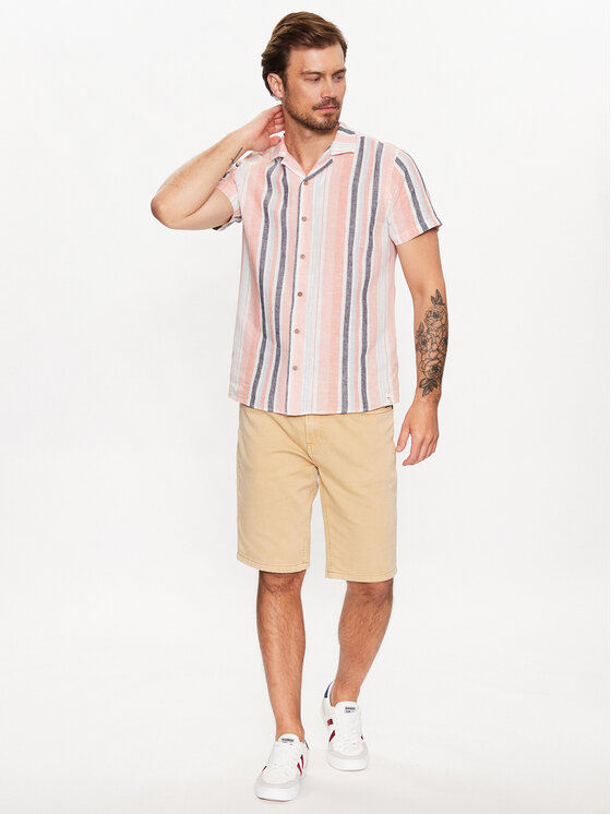 INDICODE INDICODE Сорочка Fitzpatrick 20-297 Рожевий Regular Fit