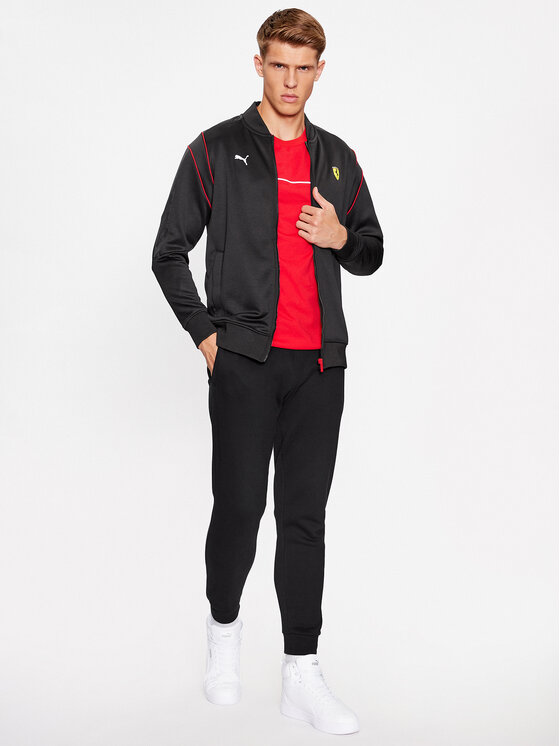 Puma Puma Bluza Ferrari Race Mt7 620936 Czarny Regular Fit