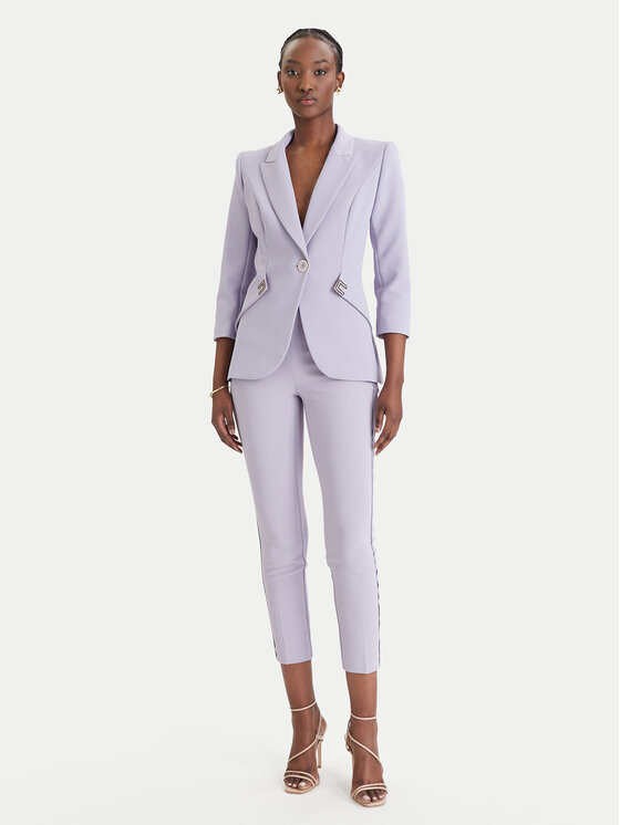 Elisabetta Franchi Elisabetta Franchi Marynarka GI-215-61E2-V590 Fioletowy Regular Fit