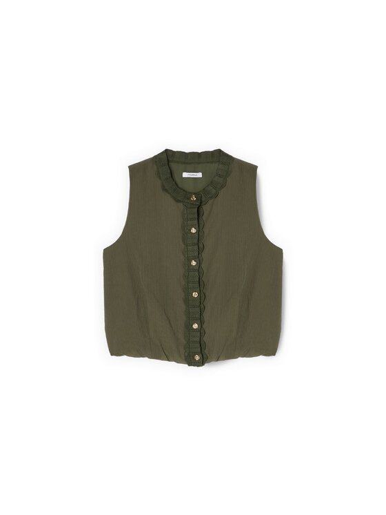 Motivi Motivi Top D056Q000563N035 Zielony Regular Fit