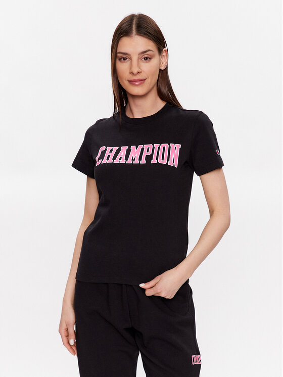 Champion T-krekls 116084 Melns Custom Fit