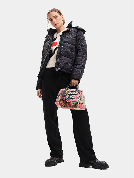 Desigual Giubbotto piumino 23WWEW72 Nero Regular Fit Modivo