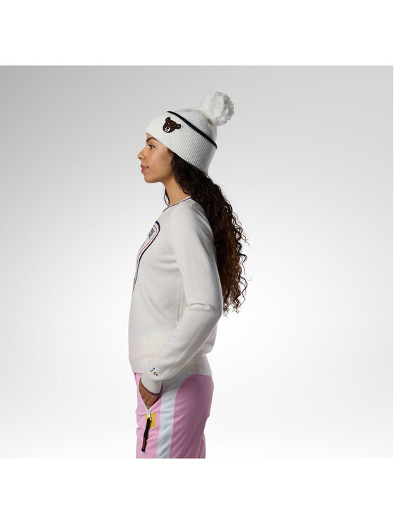 Rossignol Rossignol Sweter W Jcc Crew Sweater Biały Slim Fit