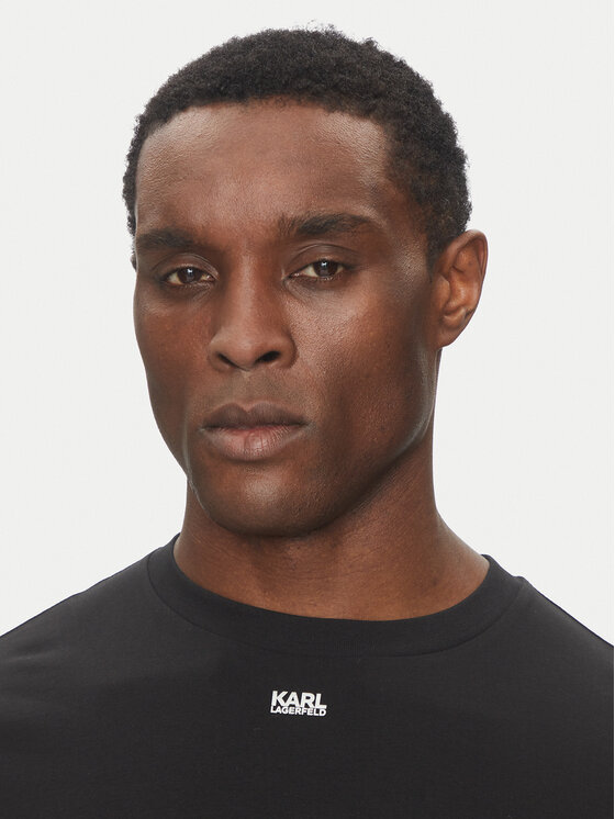 KARL LAGERFELD KARL LAGERFELD Тишърт 755058 552235 Черен Regular Fit