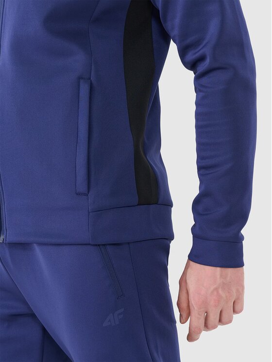 4F 4F Felpa tecnica 4FWSS25TFSWM513-30S Blu Regular Fit