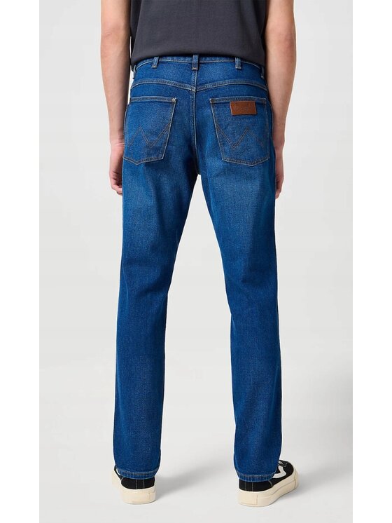 Wrangler Wrangler Jeansy River Niebieski Tapered Fit