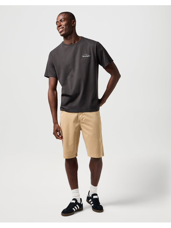 Wrangler Wrangler Szorty materiałowe CHINO SHORT Beżowy Regular Fit
