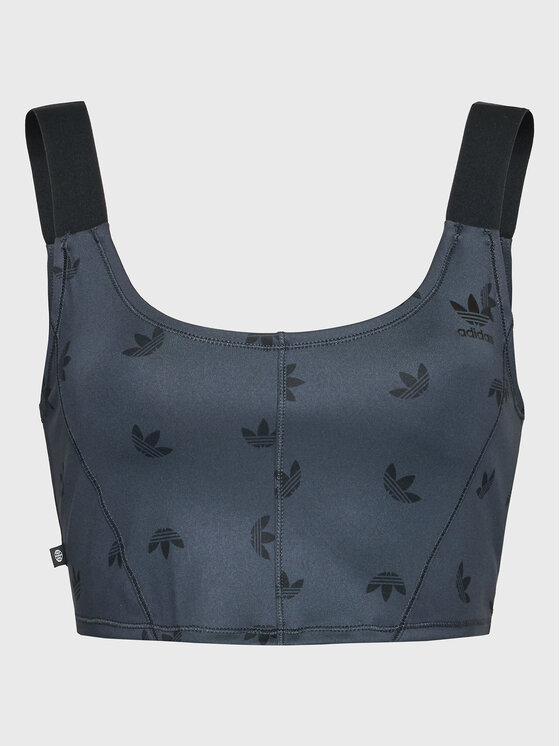 adidas adidas топ Allover Print Corset HL9159 Сив Slim Fit