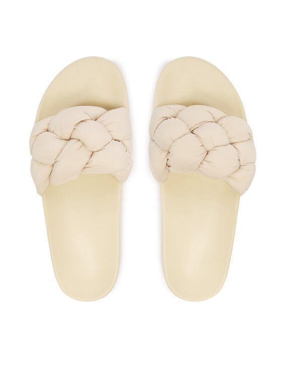 Tommy Jeans Tommy Jeans Natikači Tjw Braided Slides EN0EN02975 Écru