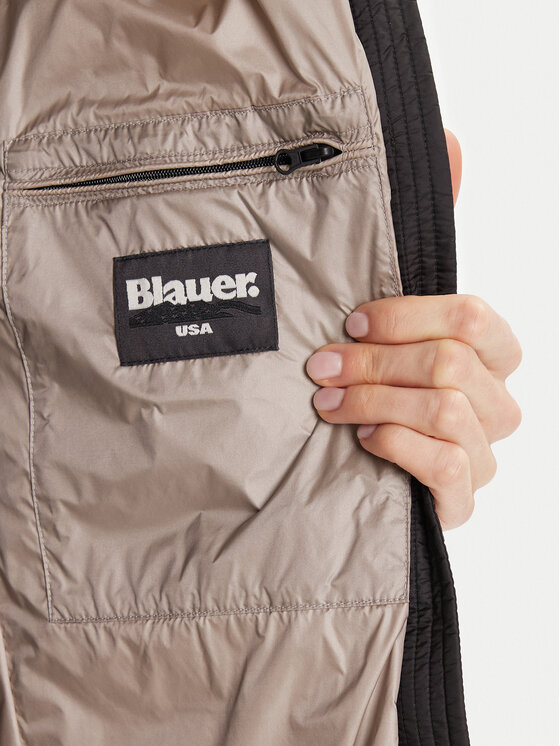 Blauer Blauer Пухено яке 25WBLDK03102 Черен Regular Fit