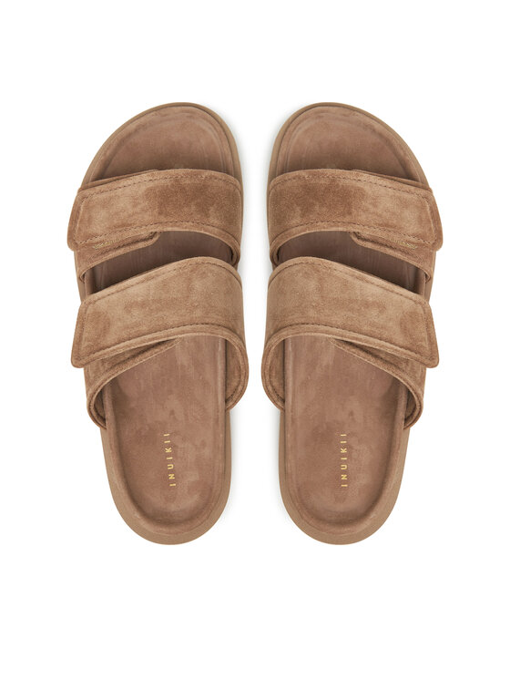 Inuikii Inuikii Klapki Suede Double Band 50102-510 Beżowy