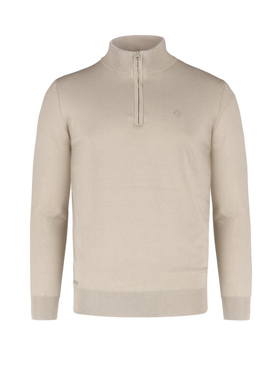 Volcano Volcano Sweter S-SAM Beżowy Regular Fit