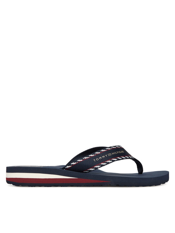 Tommy Hilfiger Tommy Hilfiger Žabky Webbing Beach Sandal FW0FW09038 Tmavomodrá