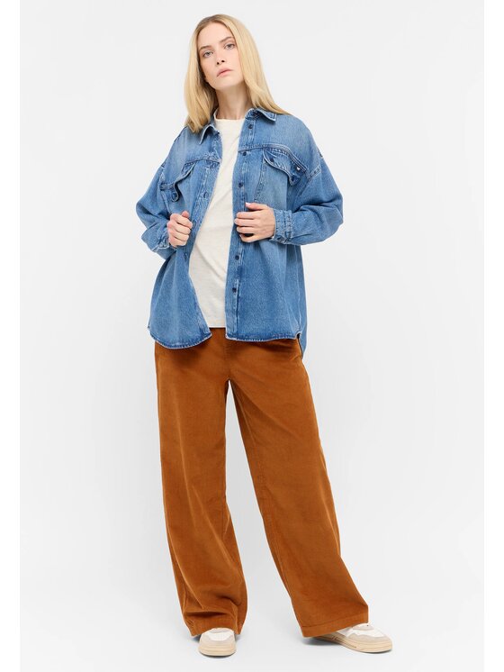 Mustang Mustang Camicia Style Avilla Blu Loose Fit