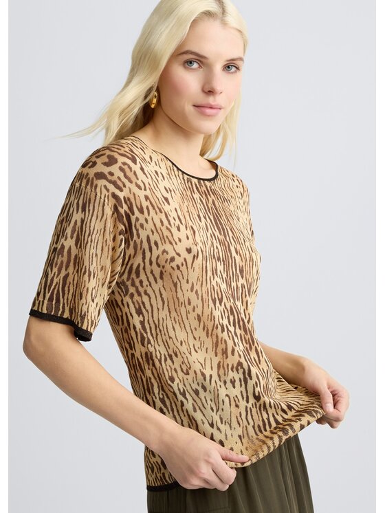 Liu Jo Liu Jo Sweter WA5475MA24OM9550 Brązowy Regular Fit
