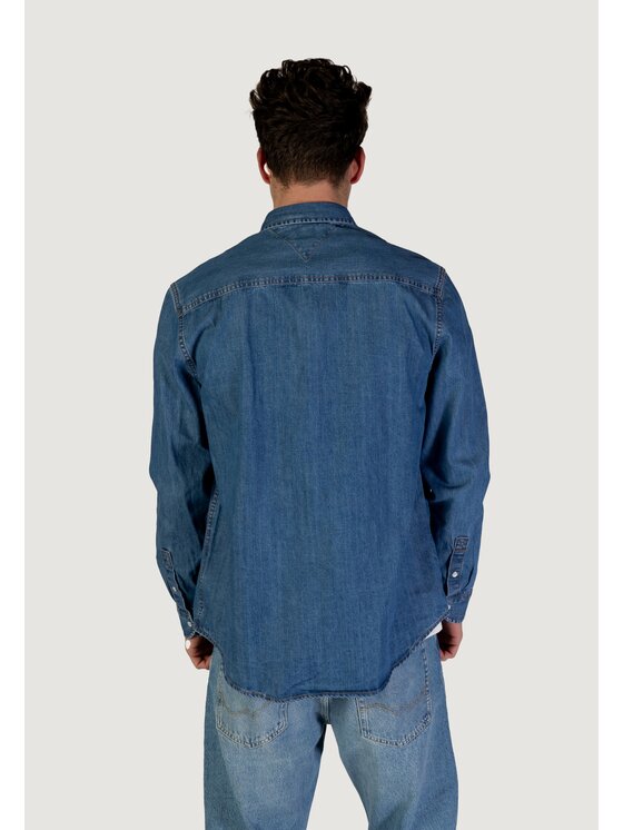 Tommy Jeans Tommy Jeans Camicia RGLR FIT MID B Blu To Fit
