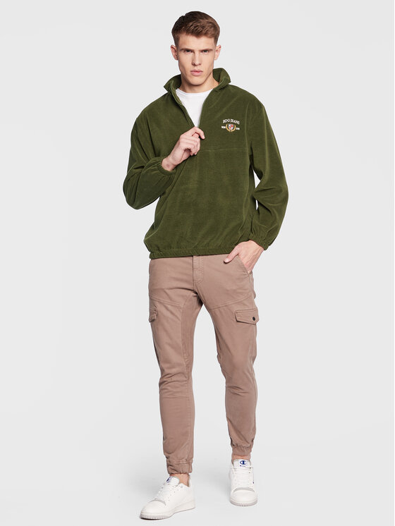 Felpa di pile 76281021 Verde Regular Fit