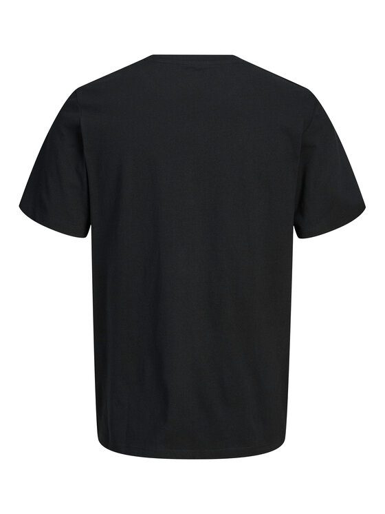 Jack & Jones Jack & Jones T-Shirt Jjrain Tee Ss Crew Neck 12288097 Czarny Regular Fit