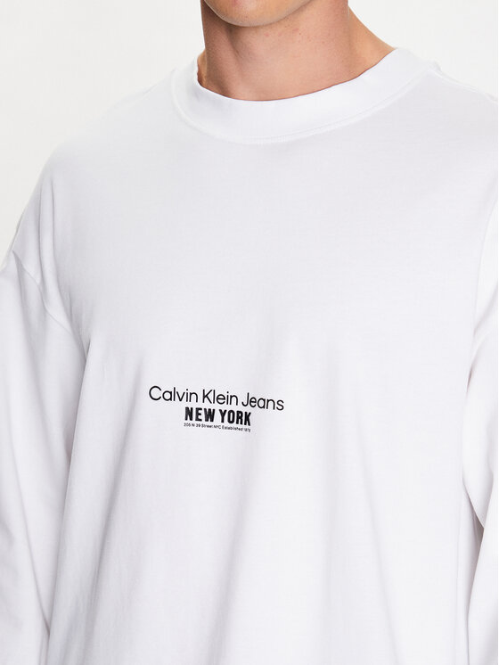 Calvin Klein Jeans Calvin Klein Jeans Felpa J30J323098 Bianco Regular Fit