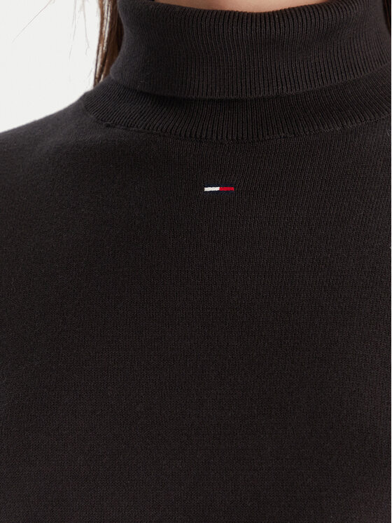 Tommy Jeans Tommy Jeans Golf Essential DW0DW21672 Črna Regular Fit