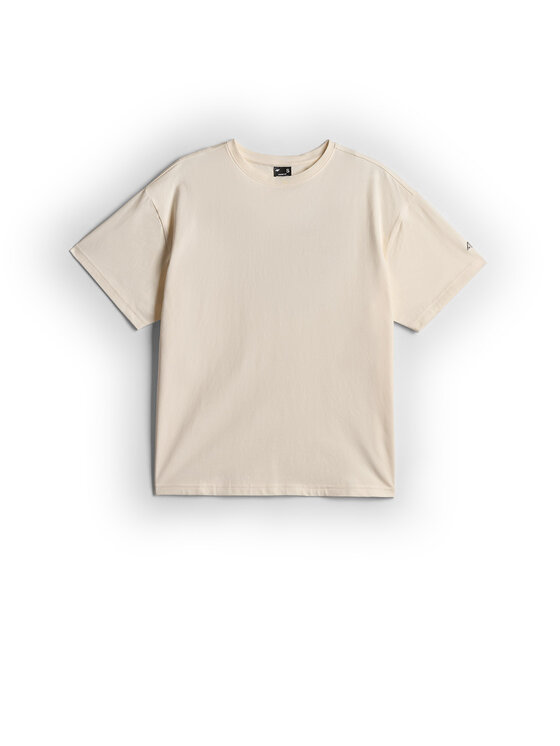 4F 4F T-Shirt BASIC+ Kremowy Loose Fit