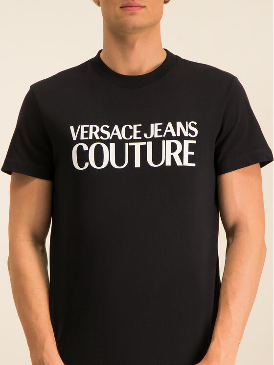 Versace Jeans Couture Versace Jeans Couture Tricou B3GVA7X1 Negru Regular Fit