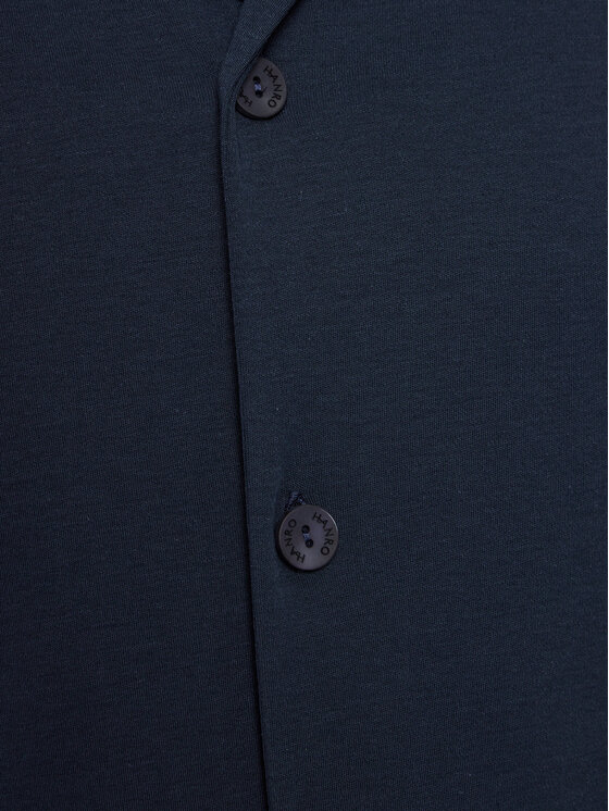 Hanro Hanro Πιτζάμα Night & Day 75137 Σκούρο μπλε Relaxed Fit