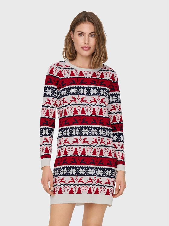 ONLY Rochie tricotată Xmas 15272342 Colorat Regular Fit