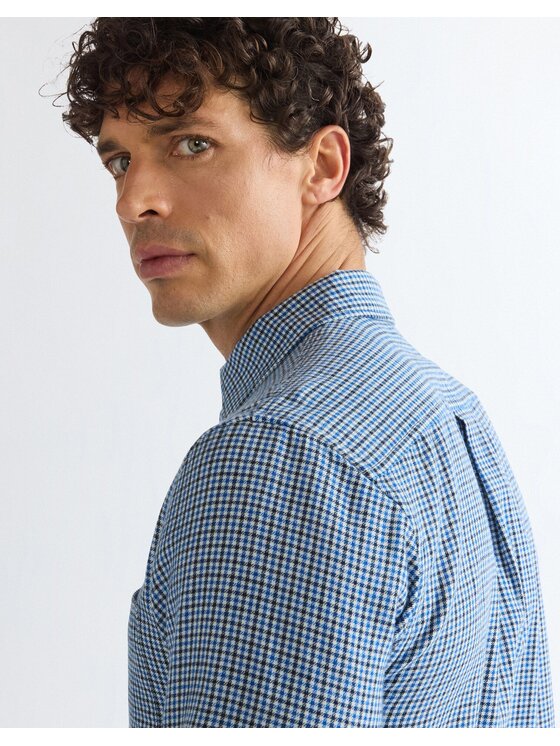 Wrangler Wrangler Koszula 1 PKT SHIRT Niebieski Regular Fit