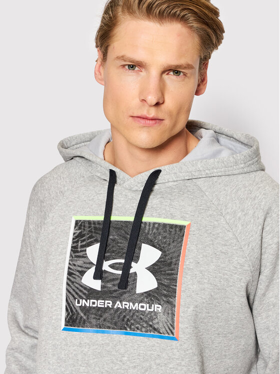 Under Armour Under Armour Bluza Ua Rival Fleece Graphic 1370349 Szary Regular Fit