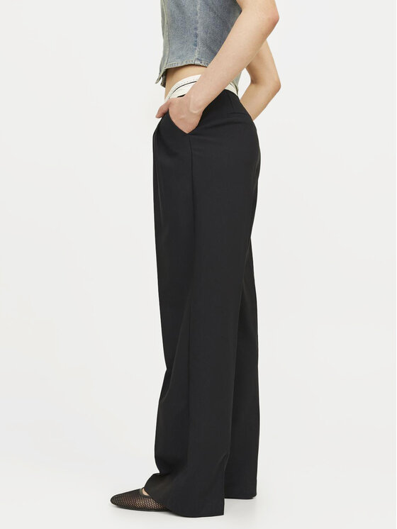 JJXX JJXX Kalhoty z materiálu Ellis 12261522 Černá Loose Fit