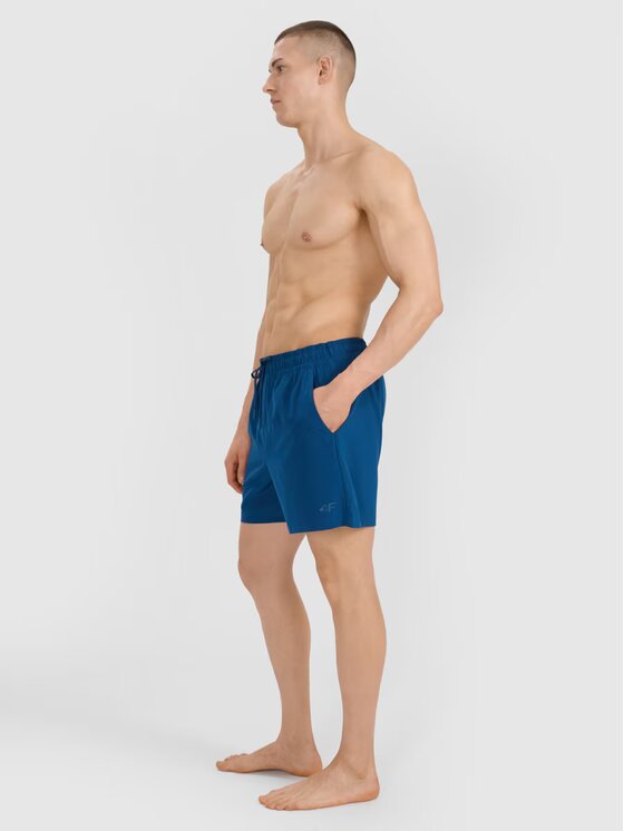 4F 4F Szorty plażowe 4FWSS25UBDSM134-46S Zielony Regular Fit