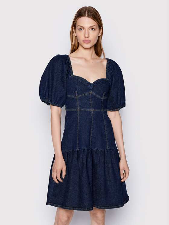 Gestuz Džinsinė suknelė Finleygz 10906294 Mėlyna Regular Fit