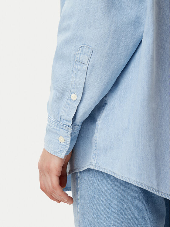 Calvin Klein Jeans Calvin Klein Jeans džínsová košeľa J20J225010 Modrá Oversize