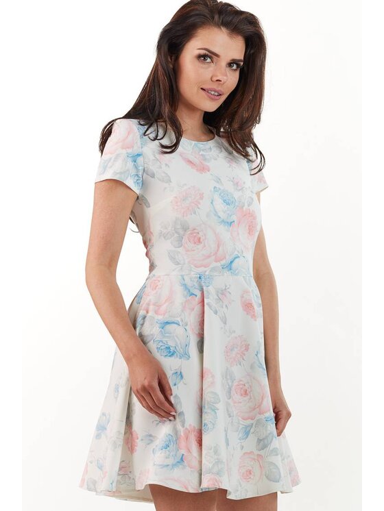 Infinite You Infinite You Sukienka codzienna M174 Kolorowy Basic Fit