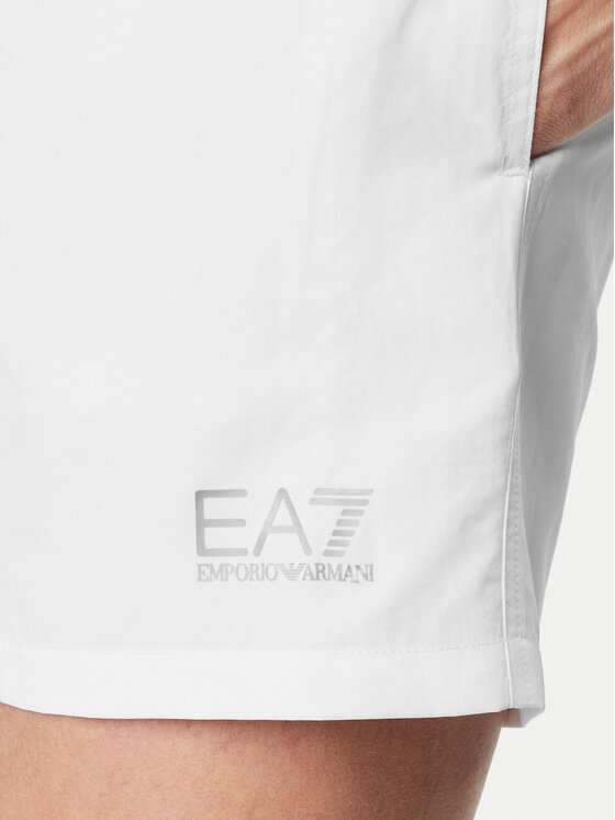 EA7 Emporio Armani EA7 Emporio Armani Plavecké šortky 7M001677 AF13019 M0076 Bílá Regular Fit